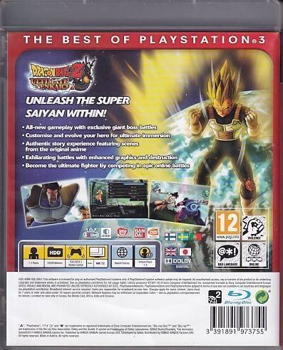 Dragon Ball Z Ultimate Tenkaichi Essentials - PS3 (B Grade) (Genbrug)